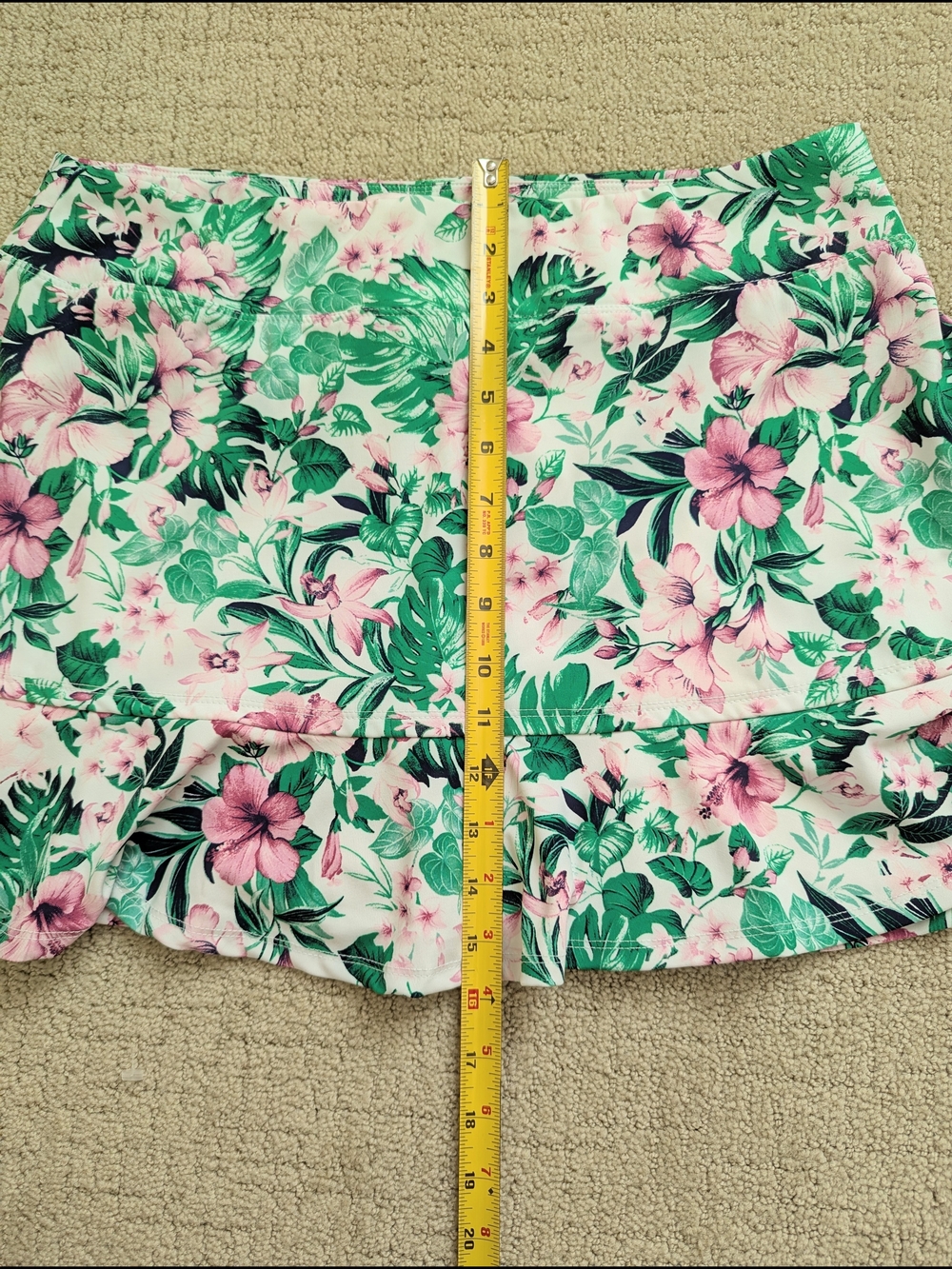 Tommy Bahama Golf Skort XL Flounce Skirt Short Tropical Floral Tennis Pickleball - Picture 7 of 7